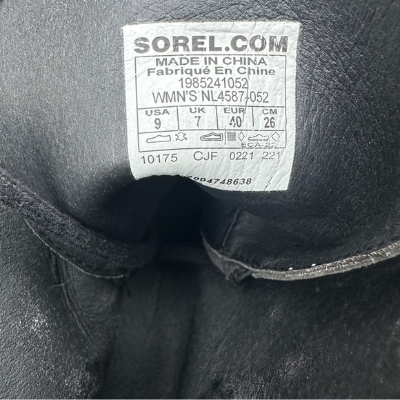 Sorel Joan Of Arctic Wedge III Lace Waterproof Gray Boots Size 9 - Picture 9 of 9